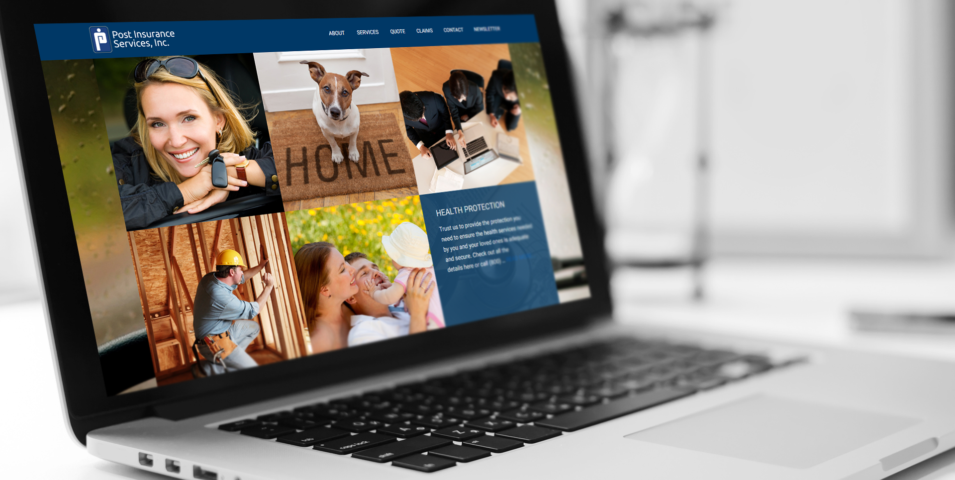 WORK EXAMPLE - Post Insurance WEBSITE