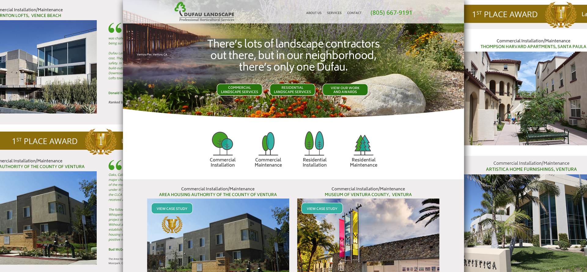 Dufau Landscape Website