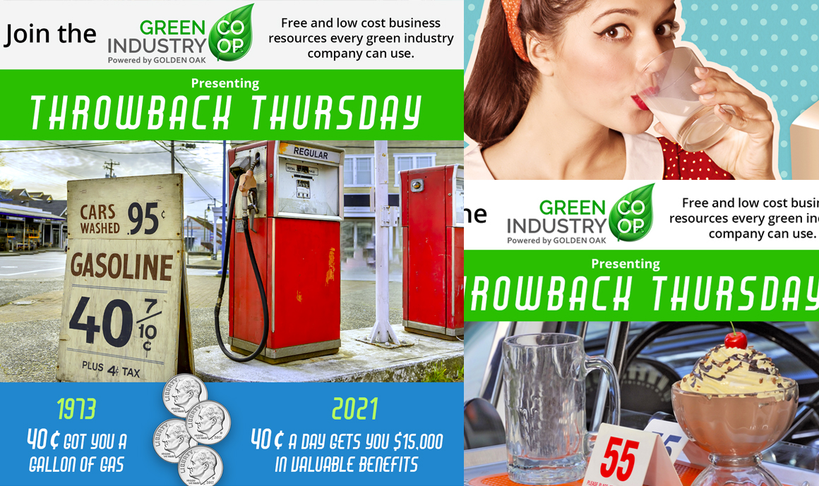 Green Industry Co-Op Throwback Thursday Emails